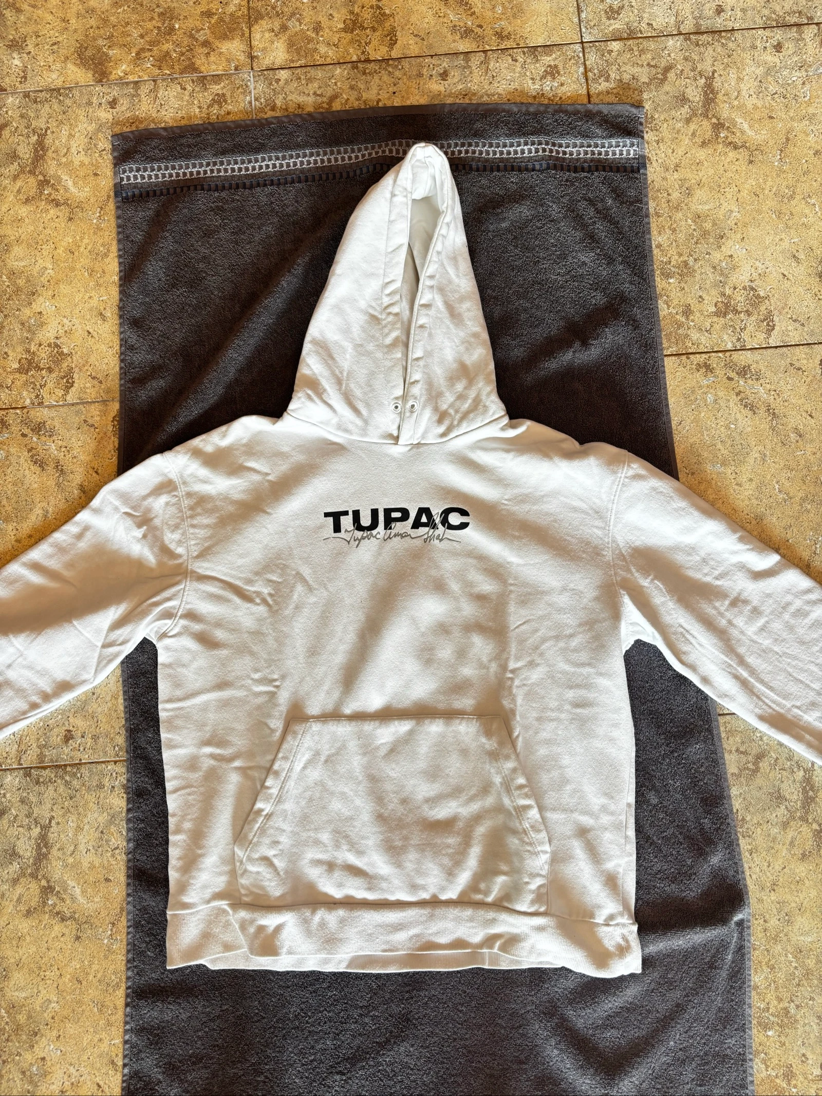 Sudadera tupac blanca talla M